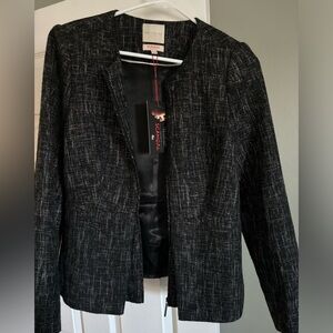 NWT The Limited Special Edition SCANDAL Collection Tweed Peplum Blazer Medium
